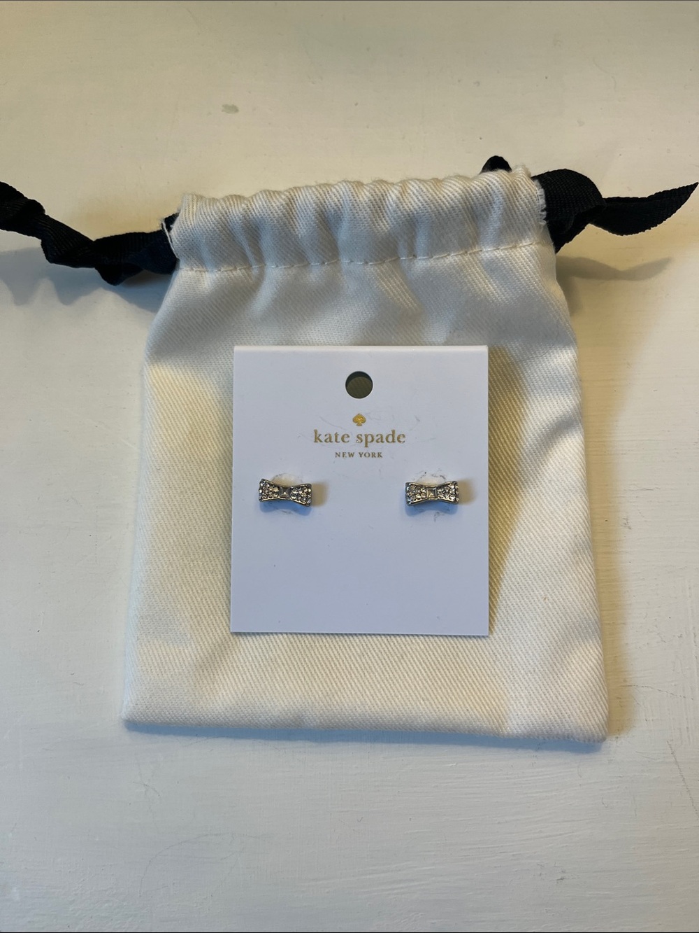 kate spade Silver Bow Stud Earrings